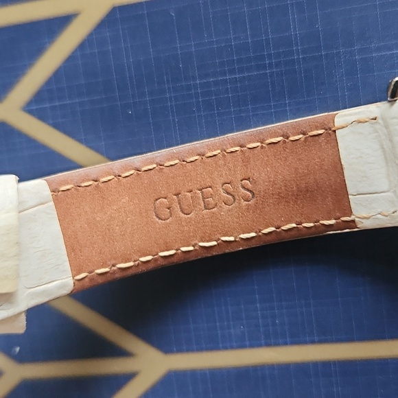 Guess White Butterfly Women\'s Watch Vintage Fun